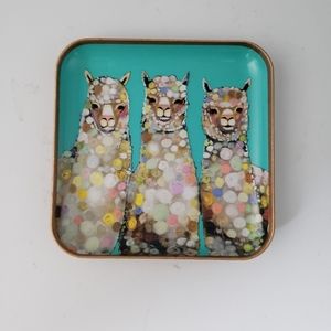 Studio Oh! Metal trinket tray.